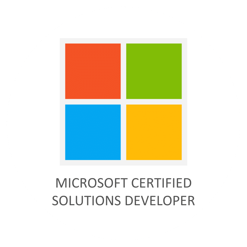 Microsoft Certified Solutions Developer