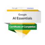 Google AI Essentials Certificate of Completion