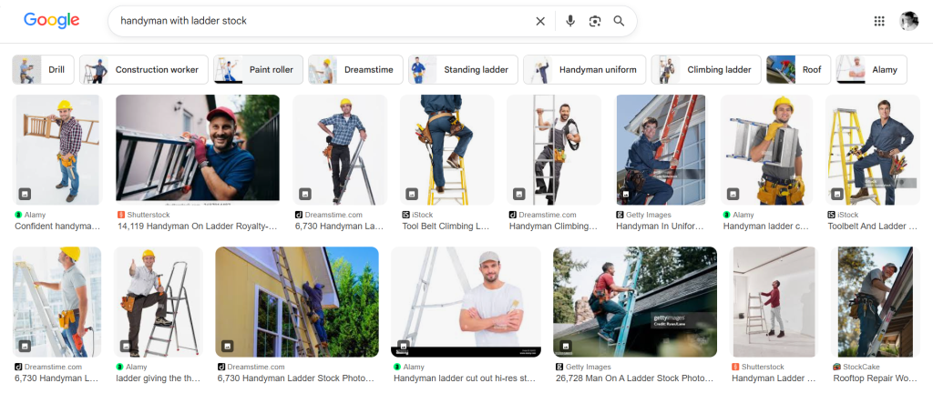 Above: Stock images that you definitely don't want to use in your marketing